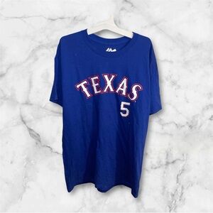Nwt Majestic Texas Rangers Seager 5 sz L Shirt